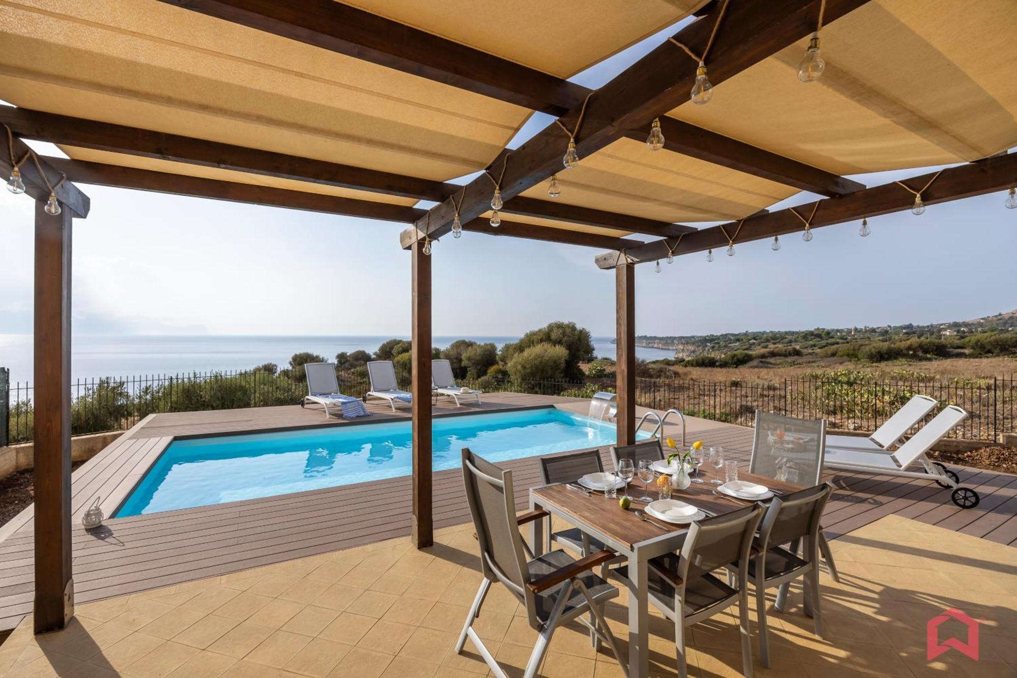 Villa With Sea View Private Pool Terrasini Exterior photo